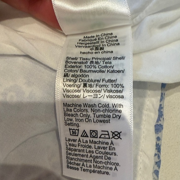 J. Crew Liberty Blue Floral Midi Dress, Size XL Tall - Picture 13 of 13